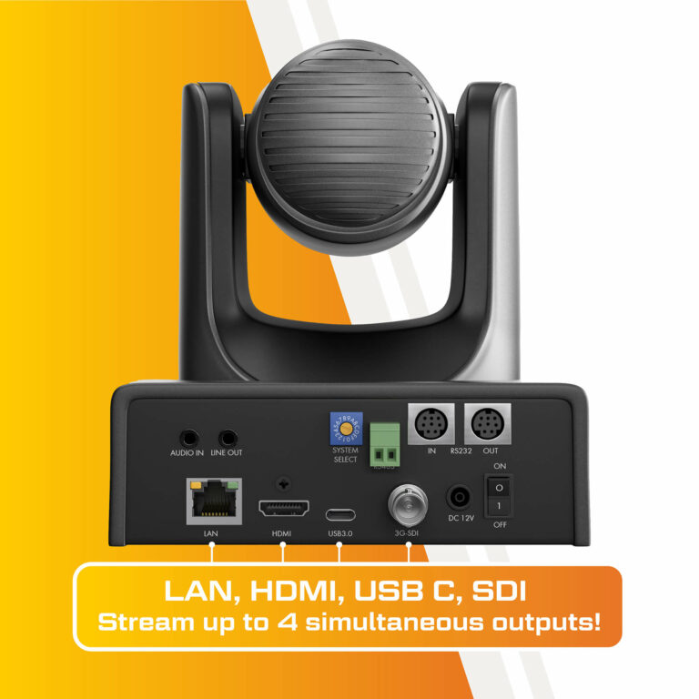 Honey Optics 20x 4K Camera NDI HX2 Conference & Broadcast PTZ Live